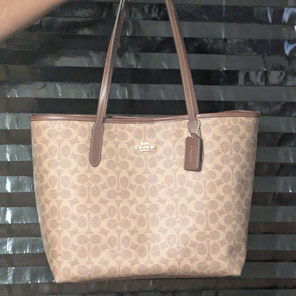 Coach Brown Signature Tote Bag-SOLD
